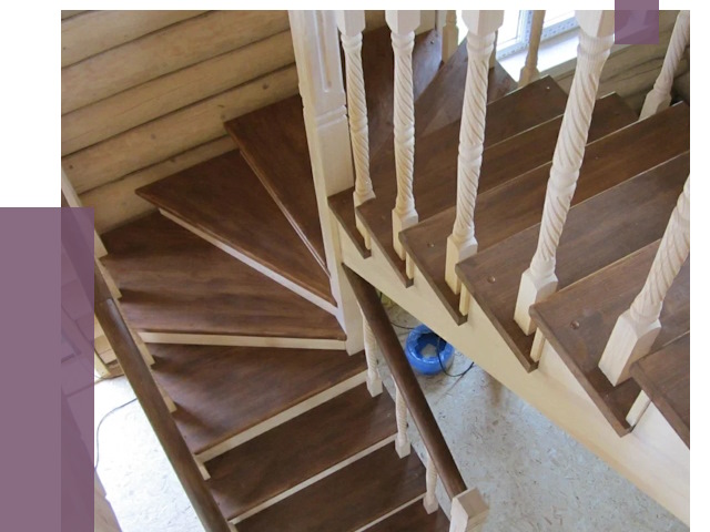 Реставрация деревянных лестниц в Снежинске от 4365 руб.