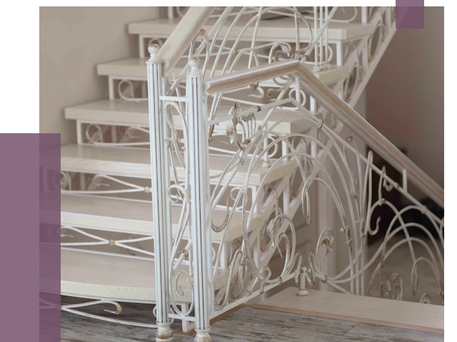 Изготовление кованых лестниц на заказ в Снежинске от 88332 руб. | ПРОЛЁТ-Снж