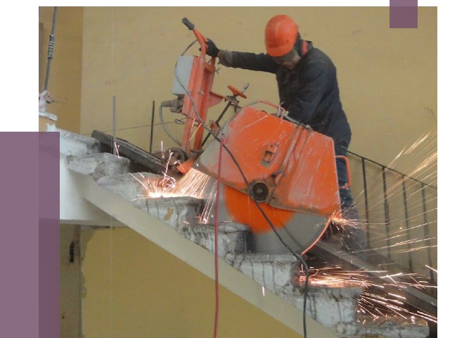 Демонтаж бетонных лестниц в Снежинске от 4676 руб. за м2 | ПРОЛЁТ-Снж