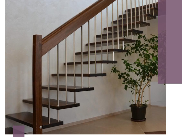 Лестницы на больцах под ключ в Снежинске – изготовление и монтаж