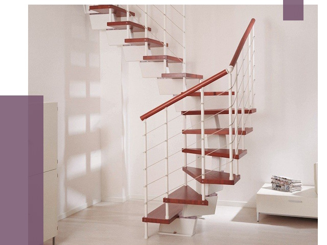 Изготовление лестниц на больцах в Снежинске от 9872 руб. | ПРОЛЁТ-Снж