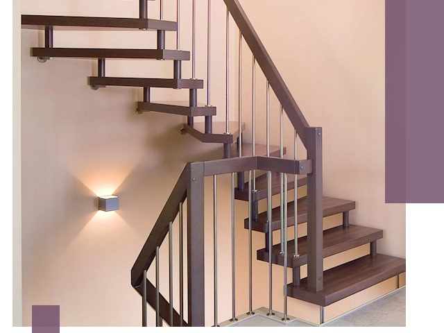 Изготовление лестниц на больцах в Снежинске под ключ