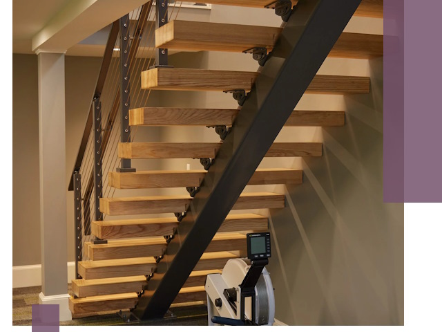 Лестницы на монокосоурах под ключ в Снежинске - изготовление и монтаж