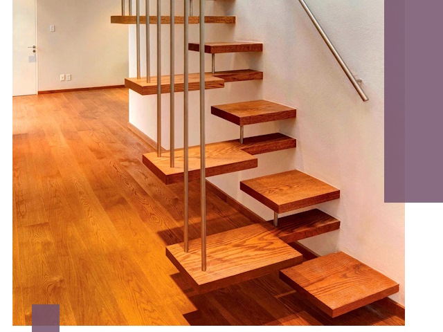 Лестницы «гусиный шаг» на заказ в Снежинске для узких пространств