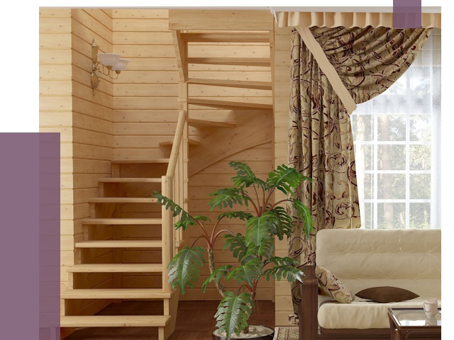 Лестницы для дачи в Снежинске от 77161 руб.  | ПРОЛЁТ-Снж