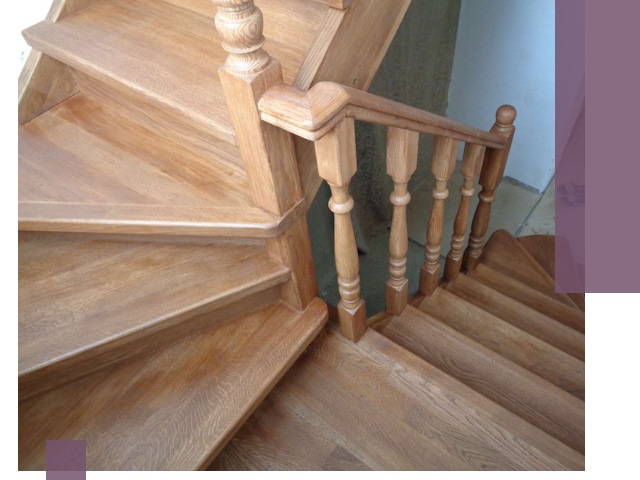 Дубовые лестницы под ключ в Снежинске: изготовление и монтаж