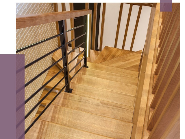 Лестницы из ясеня в Снежинске под ключ от 10184 руб. 