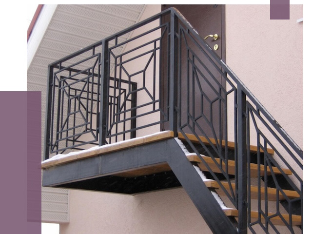 Металлические перила в Снежинске от 4365 руб.  | ПРОЛЁТ-Снж