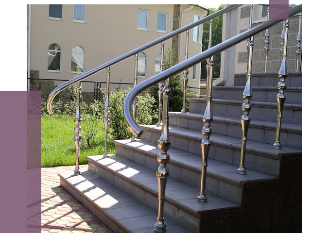 Перила для крыльца в Снежинске от 10912 руб. — монтаж ПРОЛЁТ-Снж