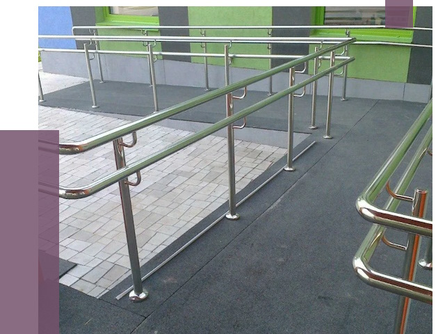 Ограждения пандусов в Снежинске от 4417 руб. монтаж | ПРОЛЁТ-Снж