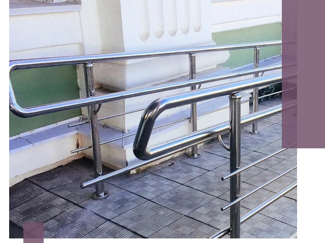 Ограждения пандусов из металла и нержавейки в Снежинске