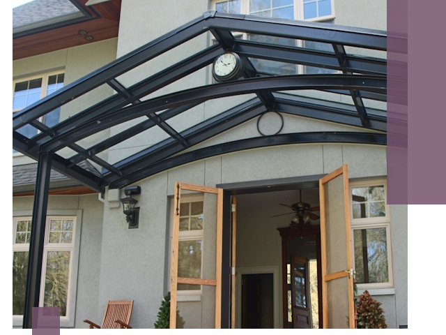 Изготовление и монтаж навесов и козырьков в Снежинске