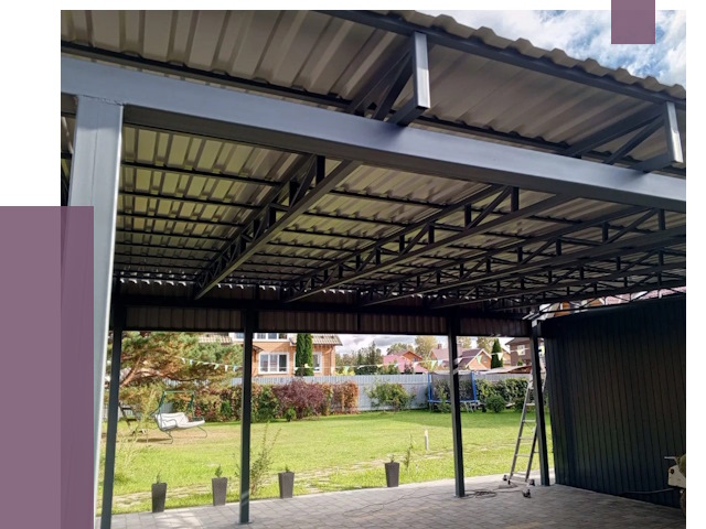 Монтаж навесов в Снежинске от 7482 руб. — установка навеса | ПРОЛЁТ-Снж