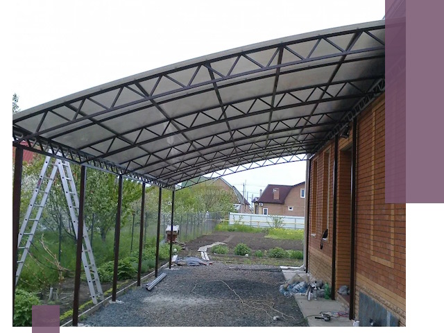 Профессиональный монтаж навесов под ключ в Снежинске