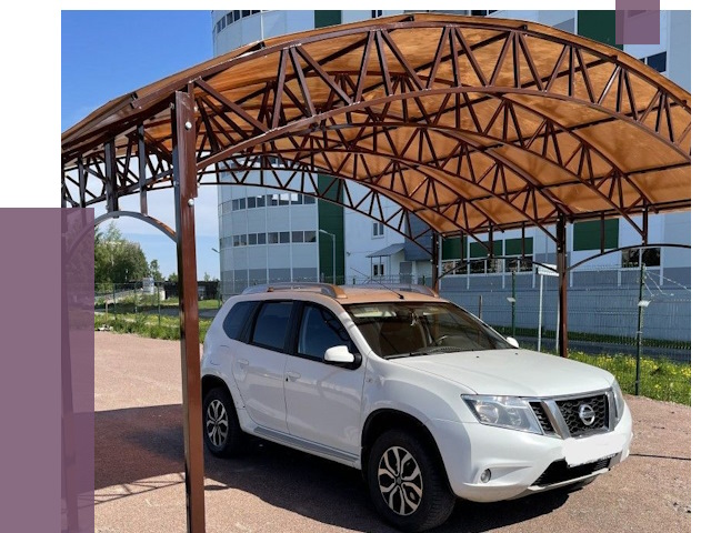 Недорогие навесы в Снежинске от 43646 руб.  | ПРОЛЁТ-Снж