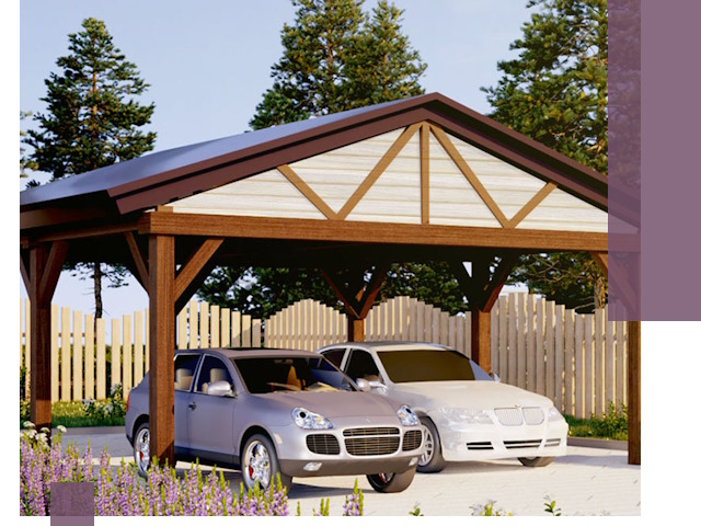 Навесы для автомобиля в Снежинске — изготовление и монтаж