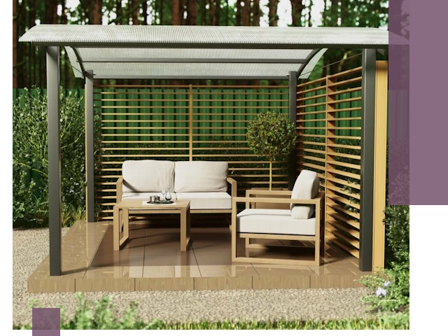 Навесы для дачи в Снежинске: изготовление, монтаж и демонтаж