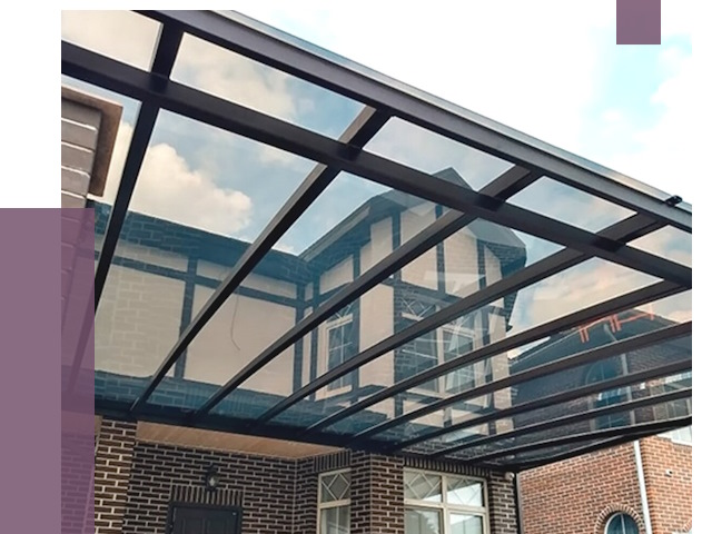 Навесы из поликарбоната в Снежинске от 8750 руб. под ключ — ПРОЛЁТ-Снж