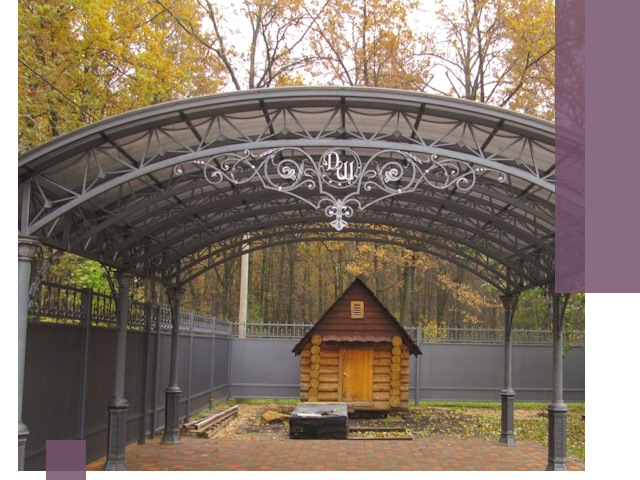 Кованые навесы премиум-класса под заказ в Снежинске