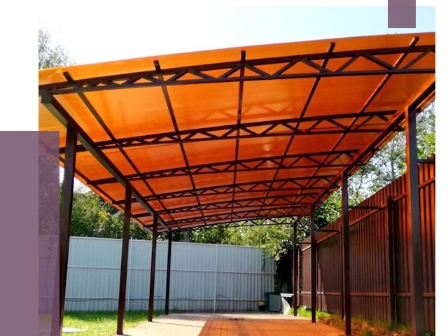 Односкатные навесы под ключ в Снежинске от 13354 руб. 