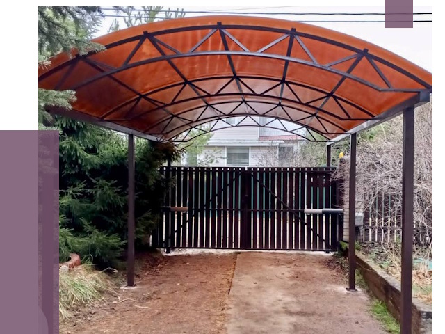 Арочные навесы в Снежинске от 12938 руб. — изготовление и монтаж | ПРОЛЁТ-Снж