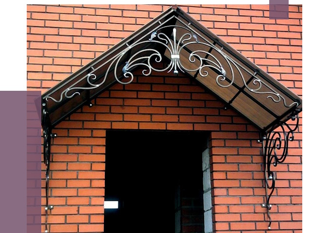 Металлические козырьки в Снежинске от 10860 руб. 