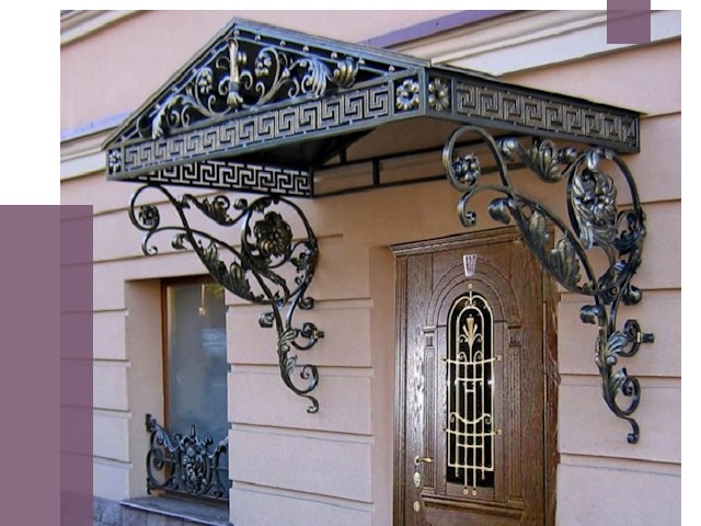 Кованые козырьки в Снежинске под ключ от 12938 руб. — ПРОЛЁТ