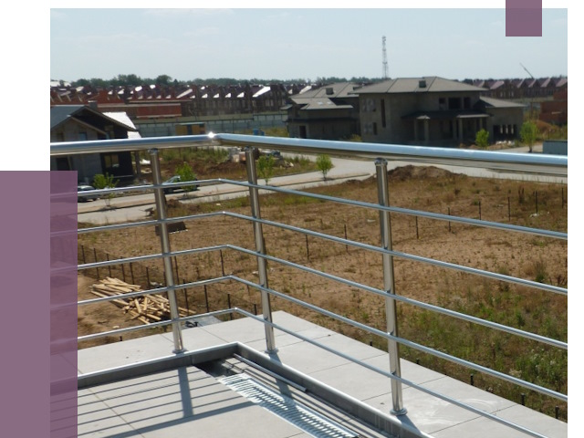 Парапеты из нержавеющей стали в Снежинске от 8106 руб. за м² | ПРОЛЁТ-Снж