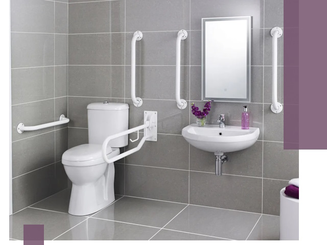 Поручни для санузлов в Снежинске: установка, ремонт и монтаж